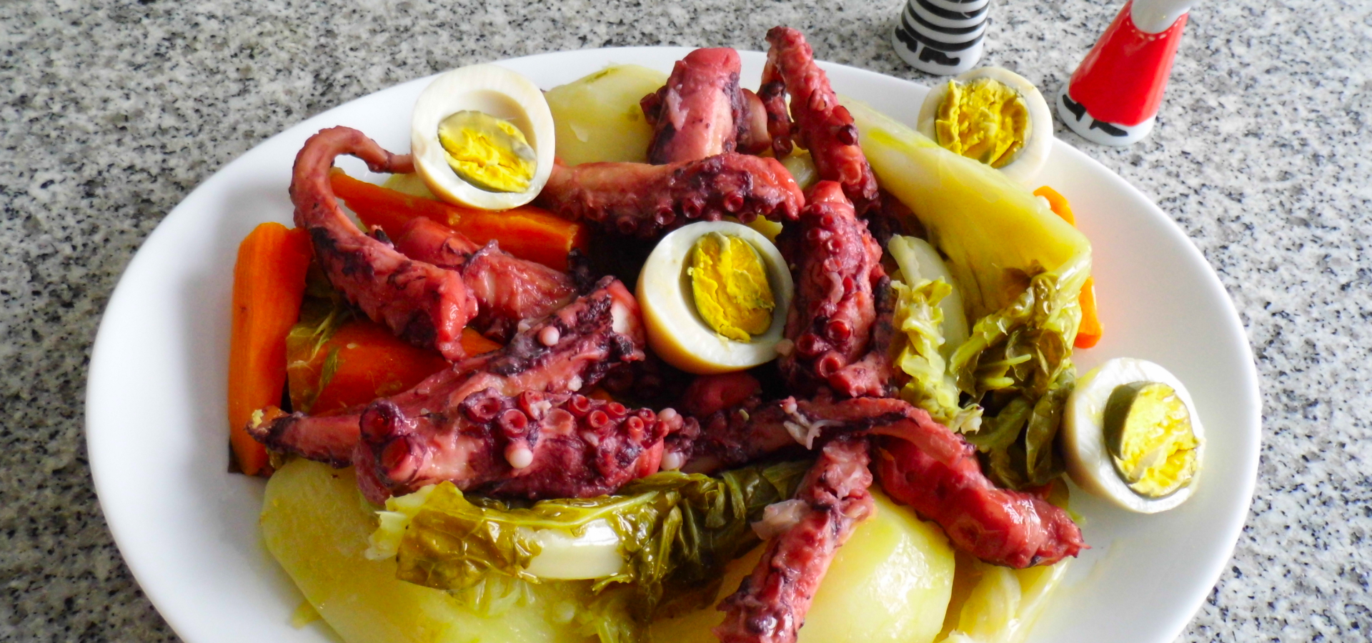 Baked Octopus with all