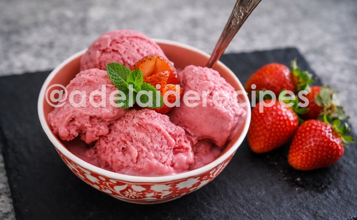 Strawberry Ice Cream with Just 2 Ingredients | Easy and Quick Recipe