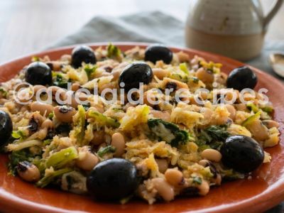 Cod Migas with Greens, Black-Eyed Beans and Cornbread | Authentic Recipe
