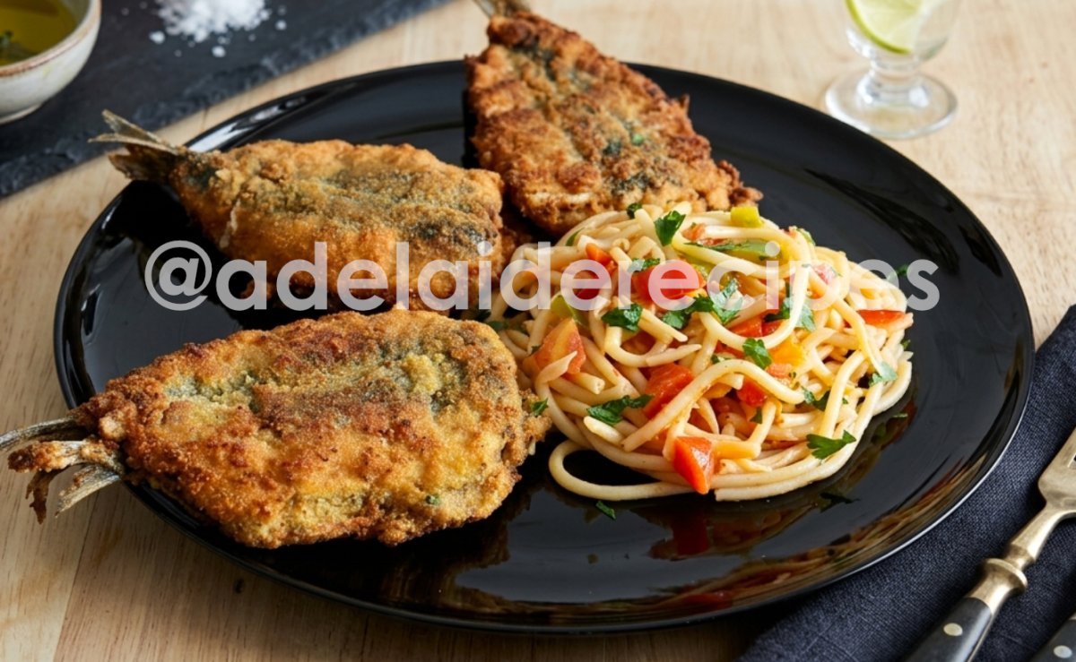Breaded Stuffed Sardines | Crispy and Delicious with Sauteed Pasta!
