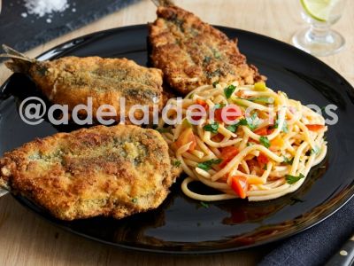 Breaded Stuffed Sardines | Crispy and Delicious with Sauteed Pasta!
