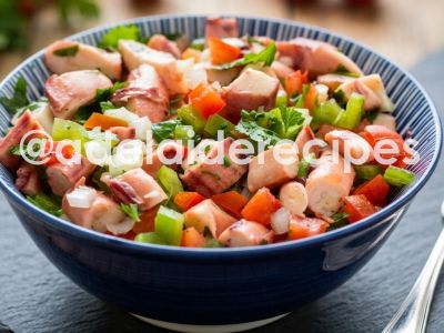 Potato Tentacle Salad with Pepper | Refreshing and Healthy Recipe