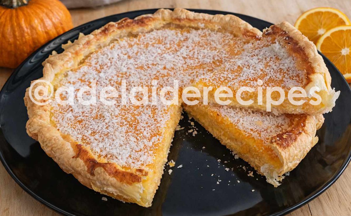Pumpkin, Coconut and Orange Pie | Easy Halloween Recipe