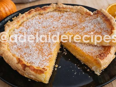 Pumpkin, Coconut and Orange Pie | Easy Halloween Recipe