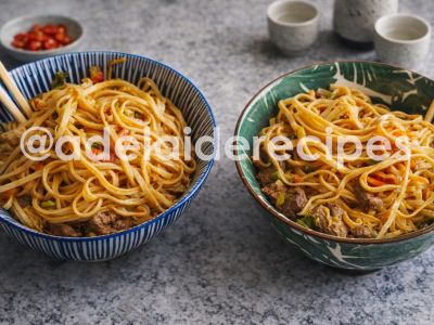Noodles with Meat and Vegetables | Easy and Tasty Recipe