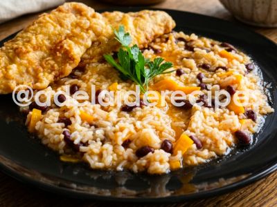 Hake Fillets with Malandrinho Portuguese Bean Rice