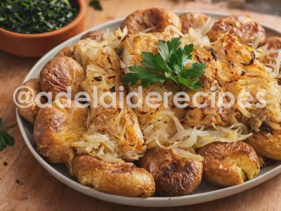 Bacalhau à Lagareiro | Traditional Portuguese Baked Cod with Smashed Potatoes