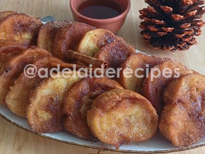 Golden Slices with Port Wine Syrup | Christmas French Toast