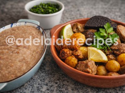 Papas de Sarrabulho with Rojões