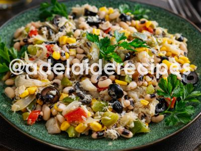 Cod Salad with Black-Eyed Beans | The Easiest Portuguese Recipe!