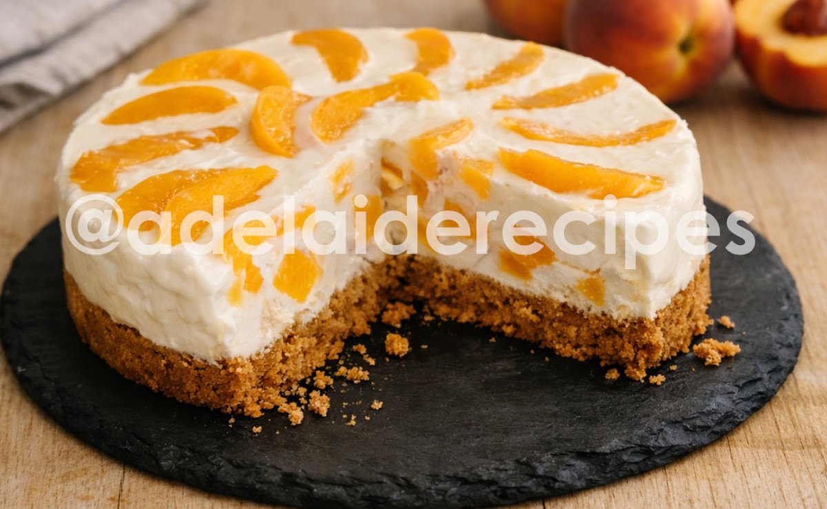 Peach Cheesecake | Easy and Simple Recipe