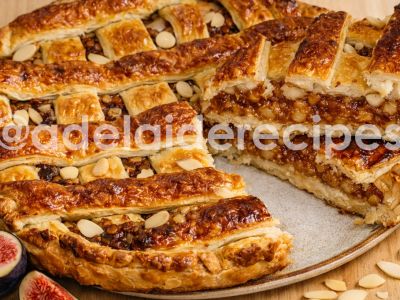 Fig and Almond Tart (without eggs and milk)