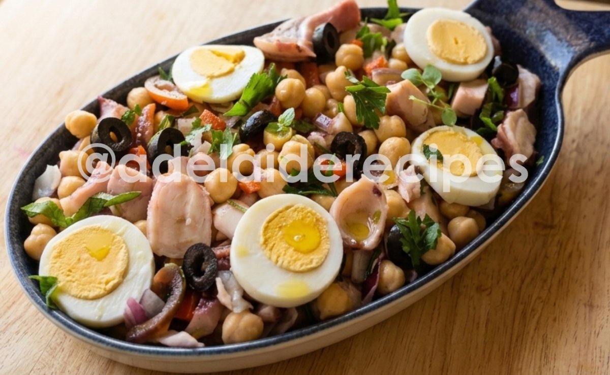 Squid Salad with Chickpeas | Quick, Fresh & Budget-Friendly Summer Recipe