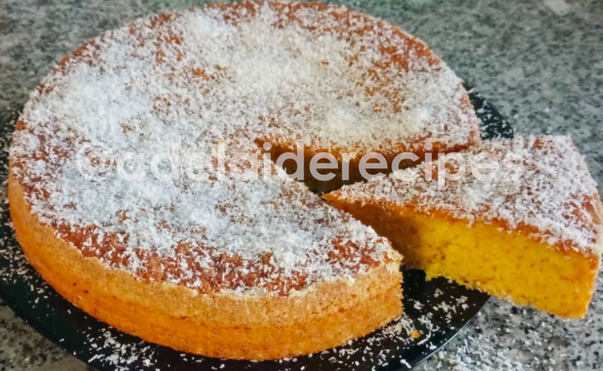 Moist coconut cake